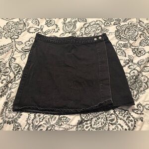 Asos black denim skirt womens size 12